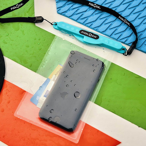 2026 Fidlock Magnetic Medium Dry Bag FDB - Transparent / Petrol
